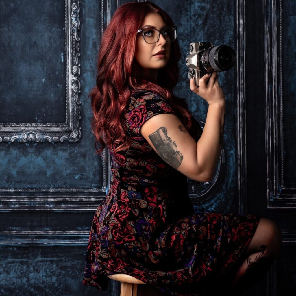 Creative portrait of Tiffany Lemoine, Louisiana photographer and founder of Ahnvee Photography